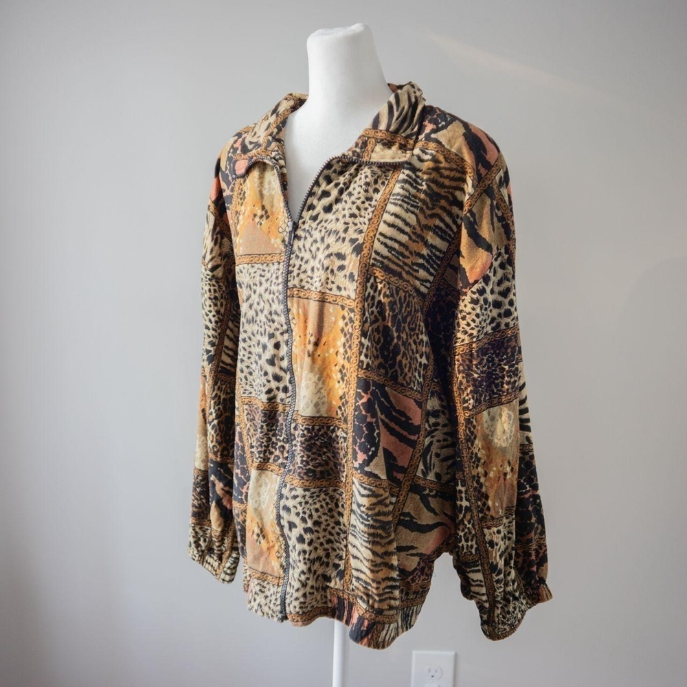 Erin London Leopard Print Silk Jacket - Picture 2 of 8